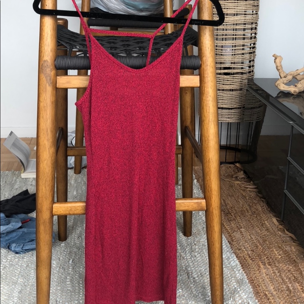 Red topshop dress
